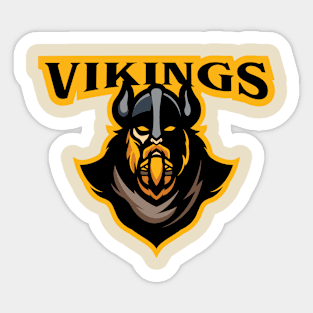 Viking Head Tribal Design Vector Sticker